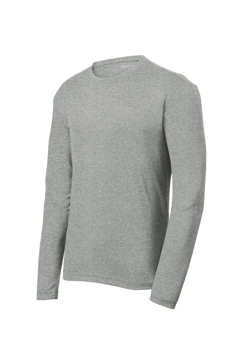 Sport-Tek PosiCharge RacerMesh Long Sleeve Tee - Grey Heather