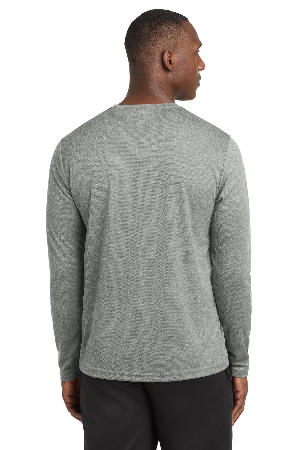 Sport-Tek PosiCharge RacerMesh Long Sleeve Tee - Grey Heather
