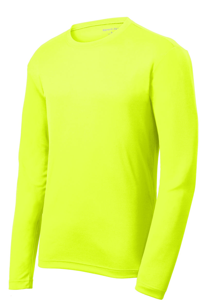 Sport-Tek PosiCharge RacerMesh Long Sleeve Tee - Neon Yellow