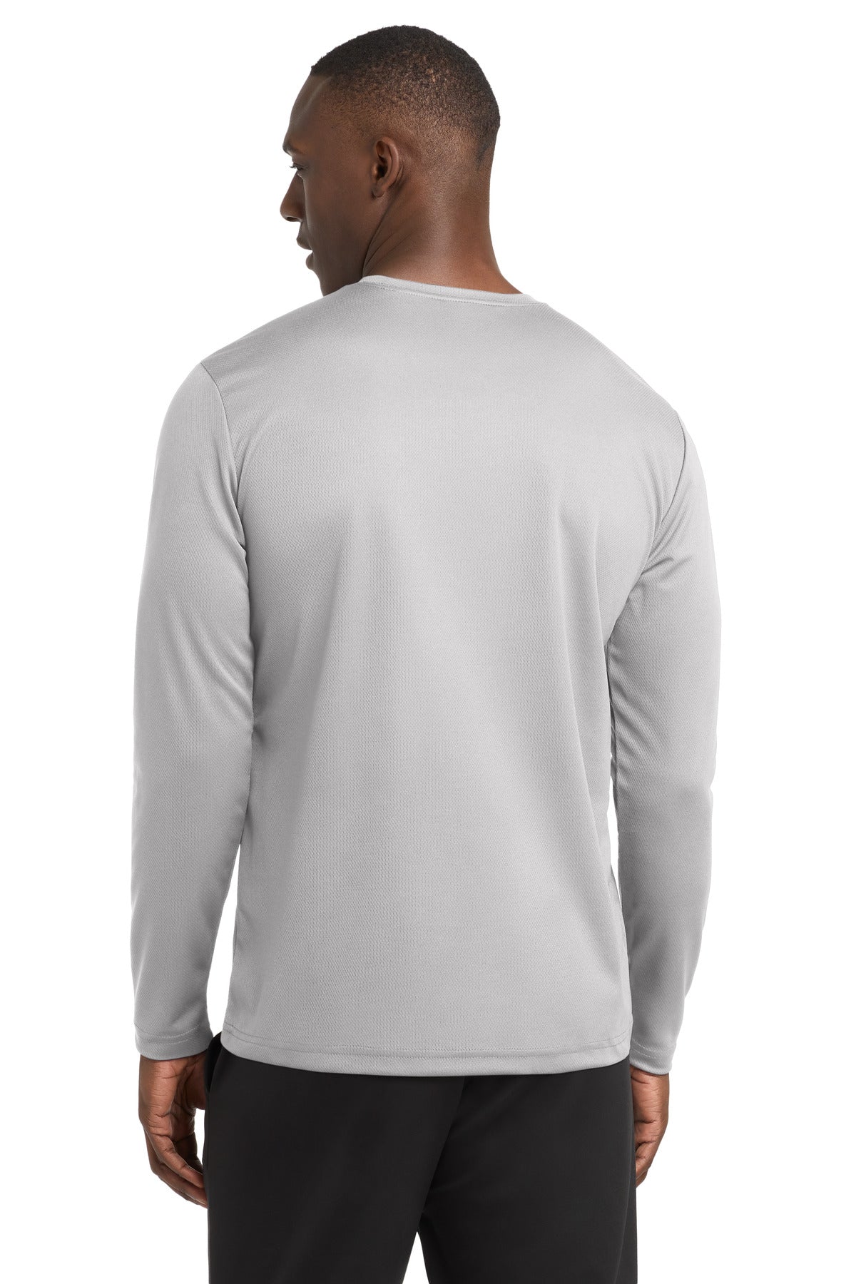 Sport-Tek PosiCharge RacerMesh Long Sleeve Tee - Silver