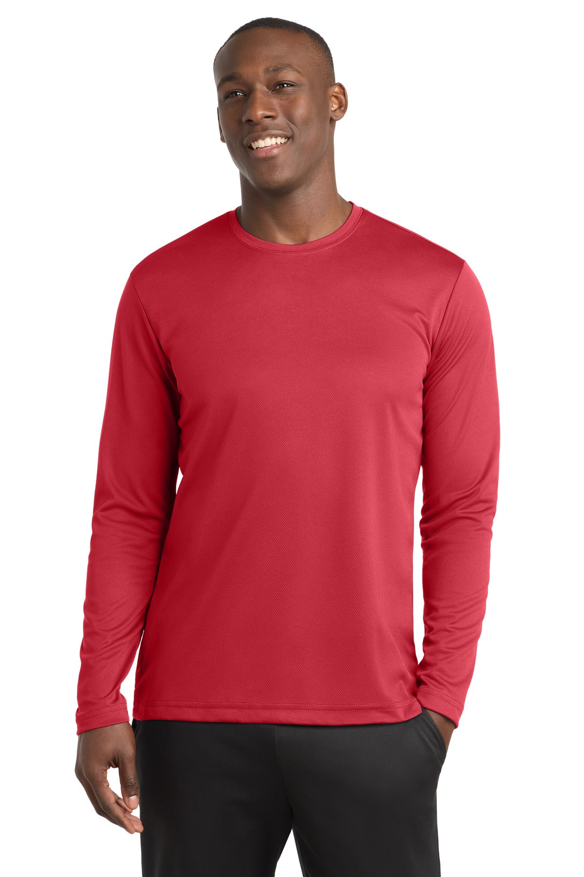 Sport-Tek PosiCharge RacerMesh Long Sleeve Tee - True Red