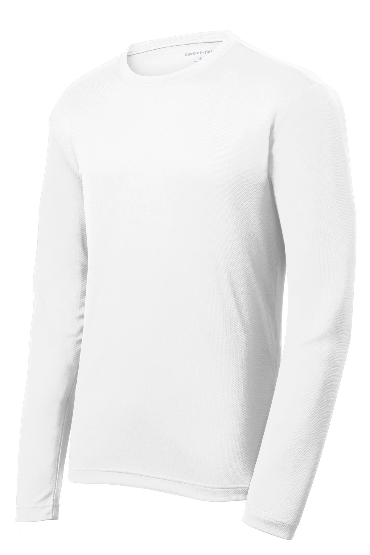 Sport-Tek PosiCharge RacerMesh Long Sleeve Tee - White