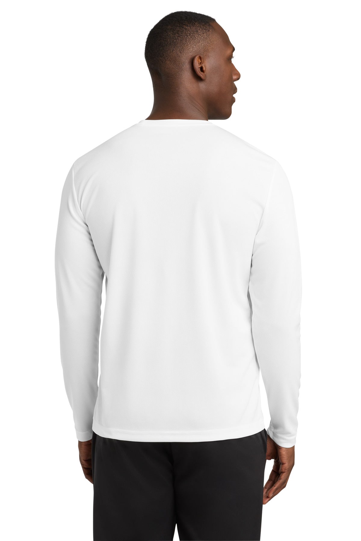 Sport-Tek PosiCharge RacerMesh Long Sleeve Tee - White