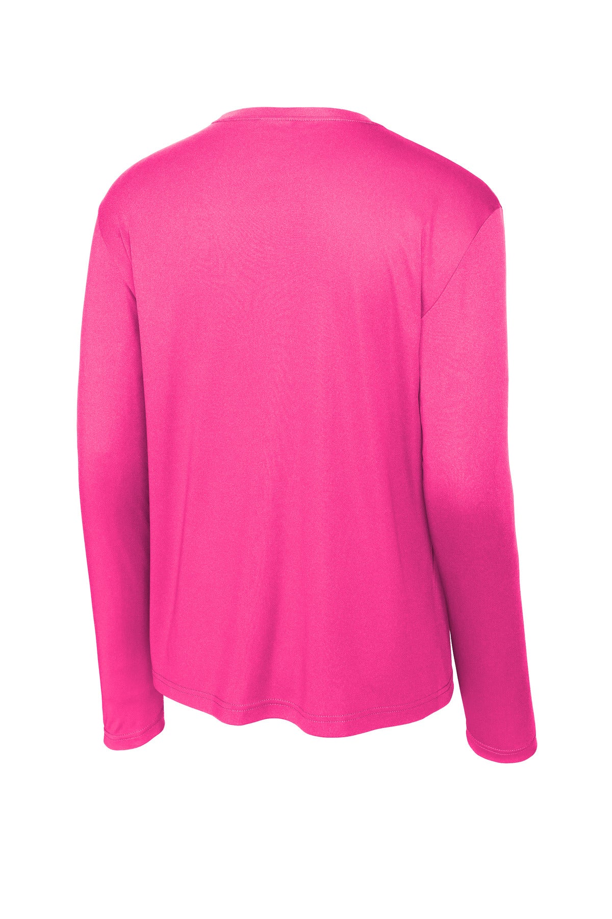 Sport-Tek Long Sleeve PosiCharge Competitor Tee - Neon Pink