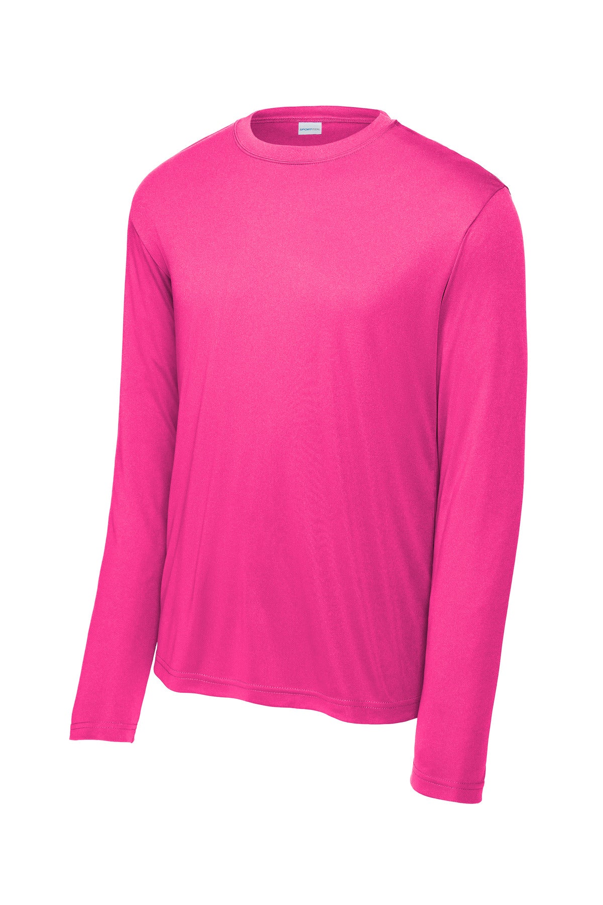 Sport-Tek Long Sleeve PosiCharge Competitor Tee - Neon Pink