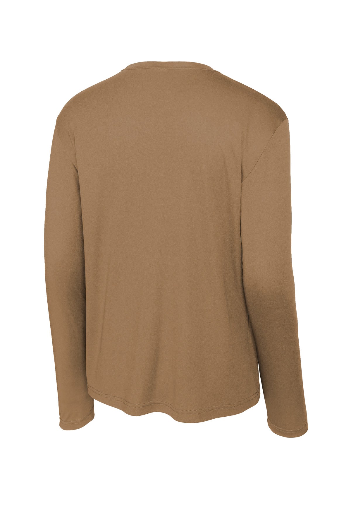 Sport-Tek Long Sleeve PosiCharge Competitor Tee - Woodland Brown