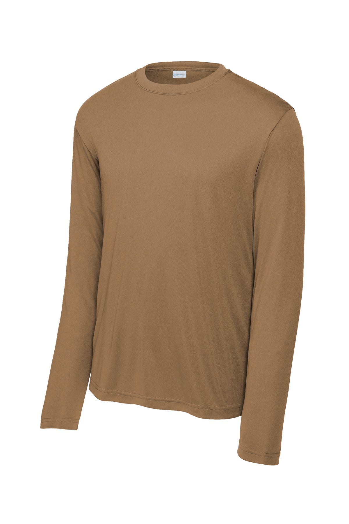 Sport-Tek Long Sleeve PosiCharge Competitor Tee - Woodland Brown
