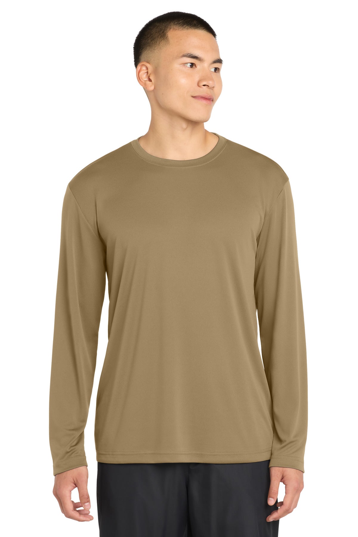 Sport-Tek Long Sleeve PosiCharge Competitor Tee - Coyote Brown
