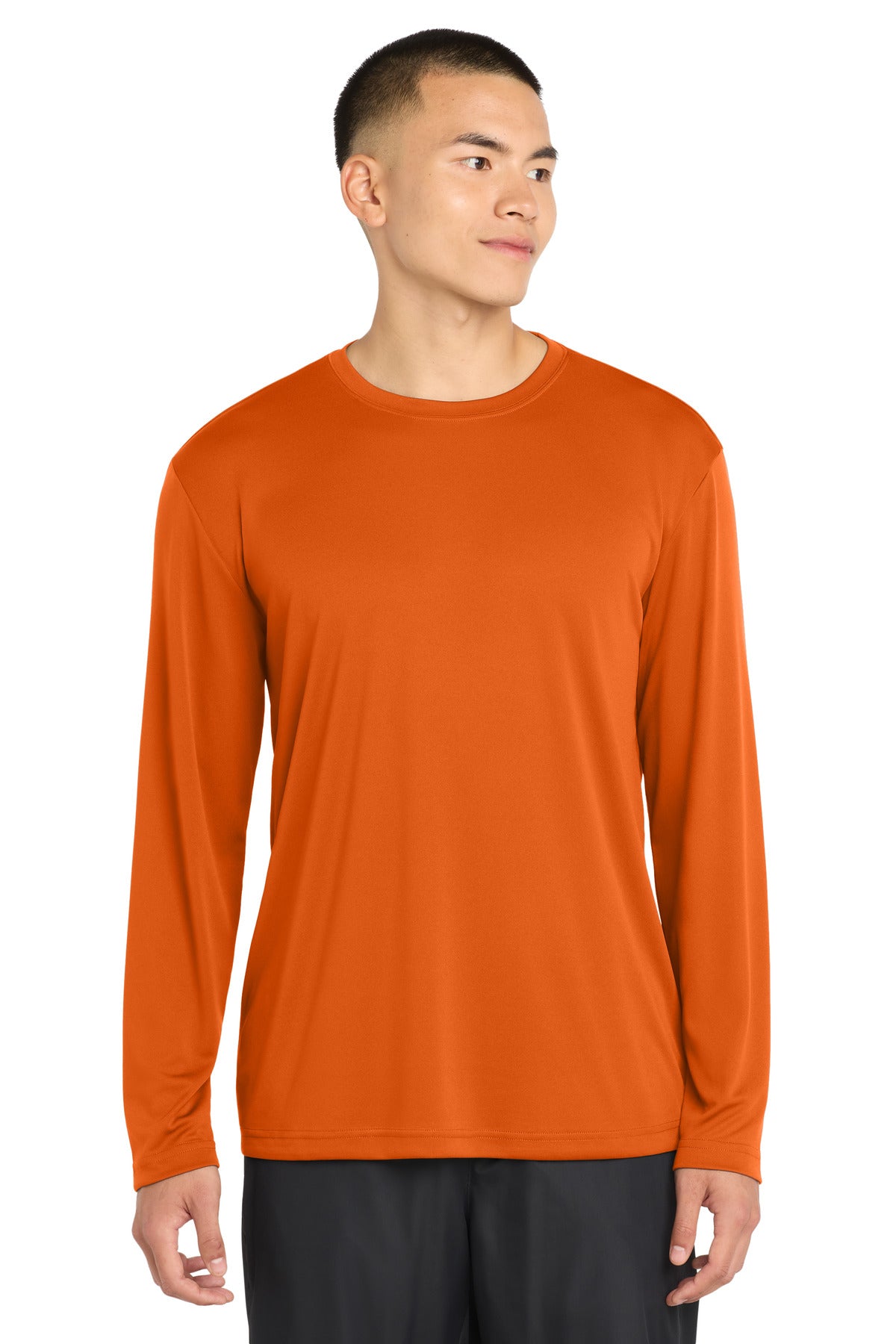 Sport-Tek Long Sleeve PosiCharge Competitor Tee - Deep Orange