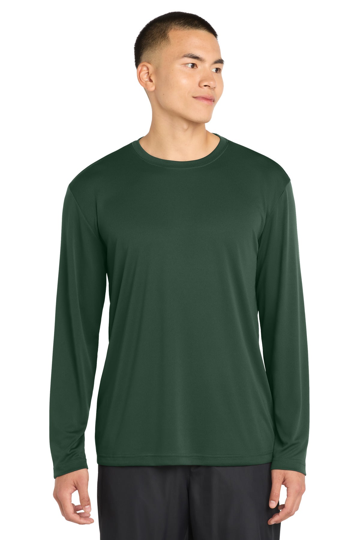 Sport-Tek Long Sleeve PosiCharge Competitor Tee - Forest Green