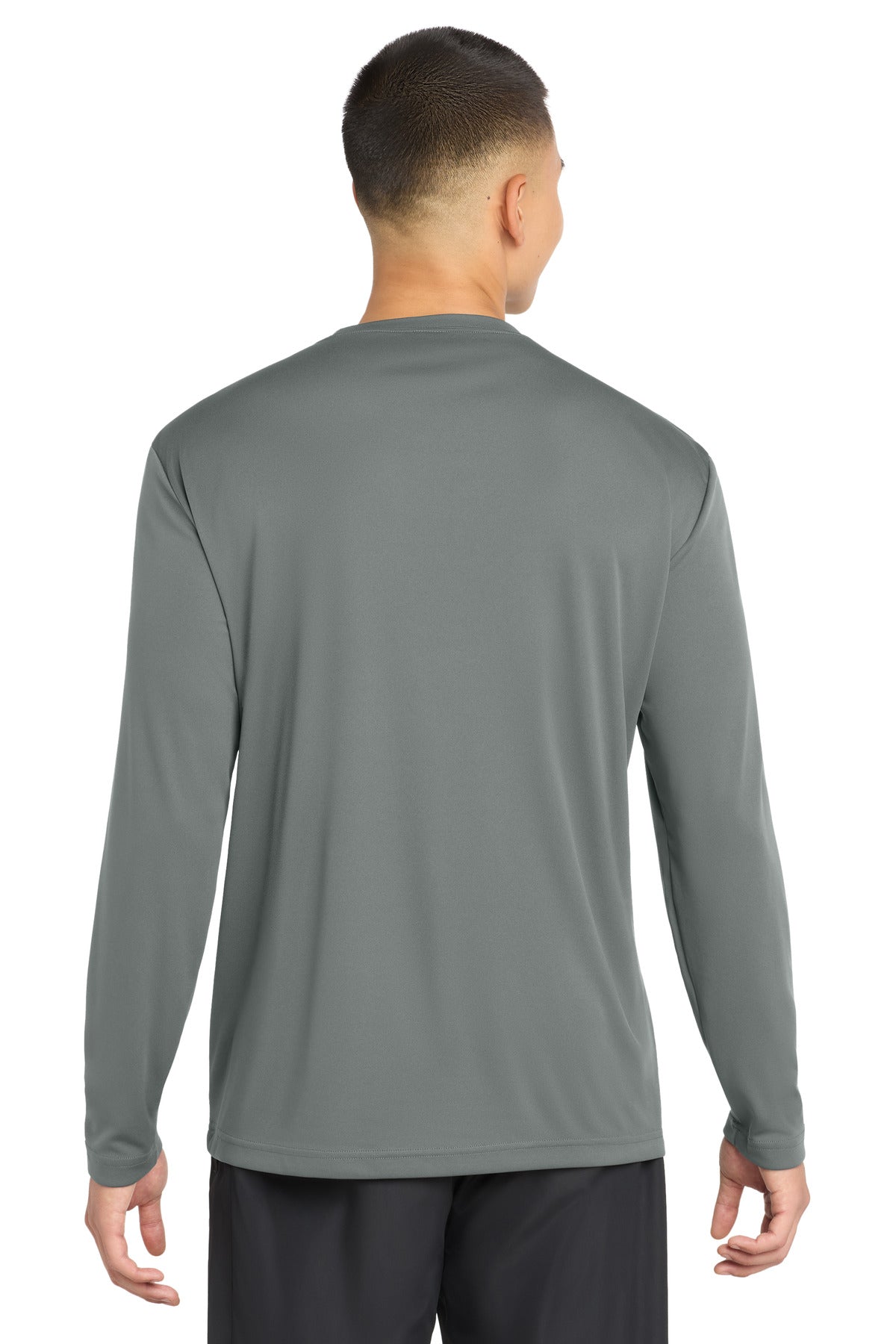 Sport-Tek Long Sleeve PosiCharge Competitor Tee - Grey Concrete