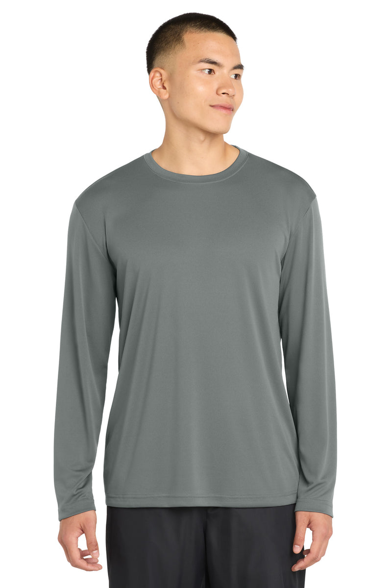 Sport-Tek Long Sleeve PosiCharge Competitor Tee - Grey Concrete