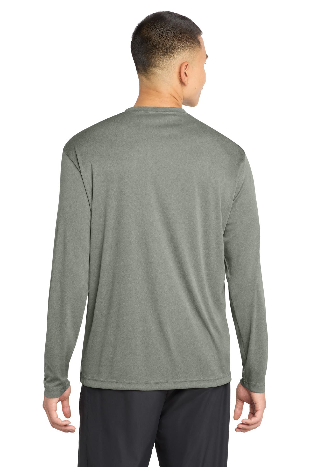 Sport-Tek Long Sleeve PosiCharge Competitor Tee - Grey Concrete Heather