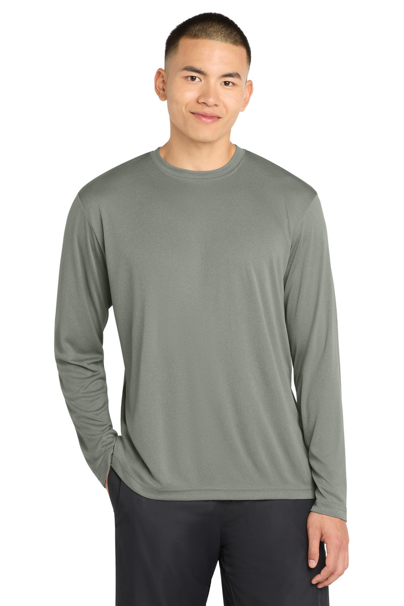 Sport-Tek Long Sleeve PosiCharge Competitor Tee - Grey Concrete Heather