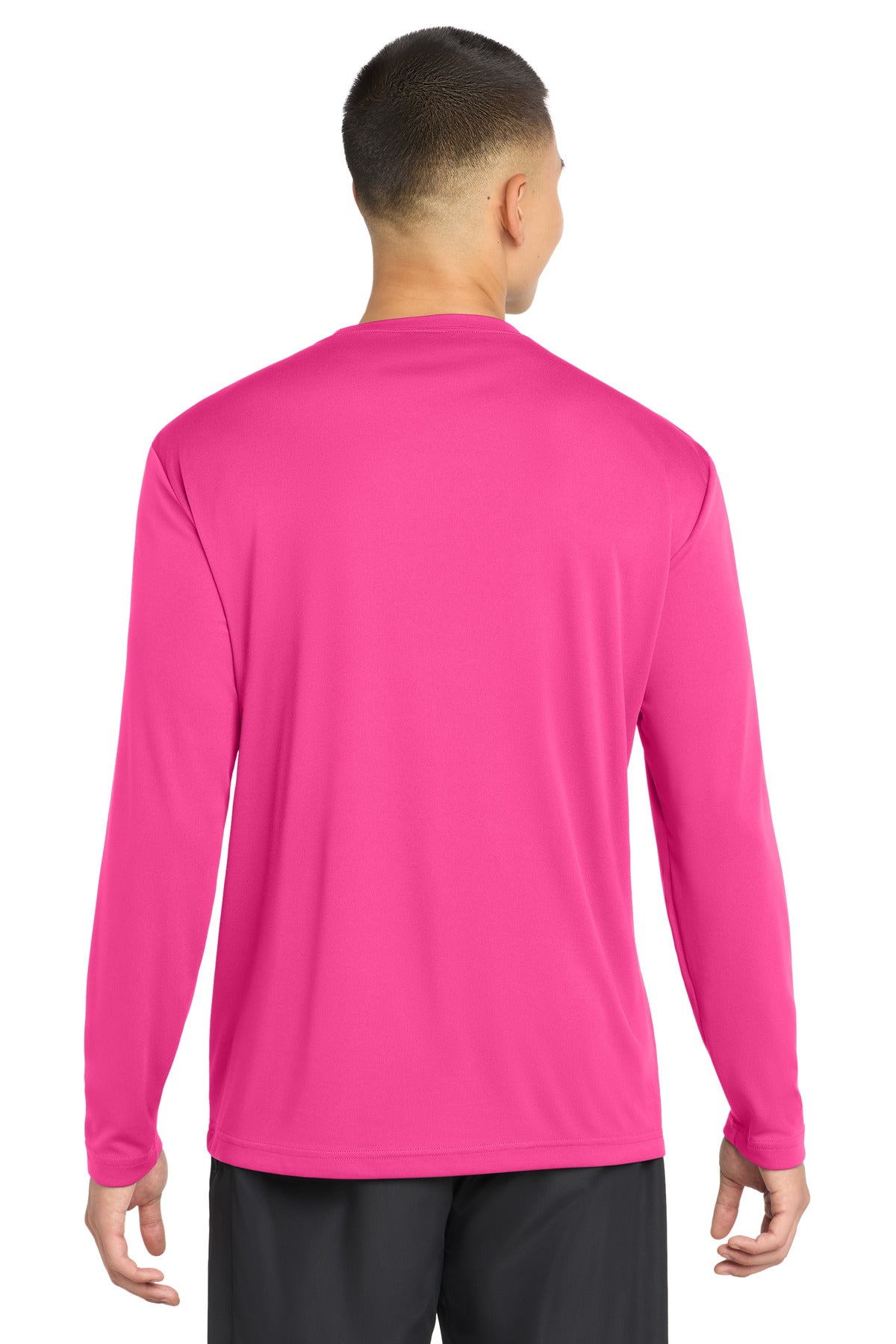 Sport-Tek Long Sleeve PosiCharge Competitor Tee - Neon Pink