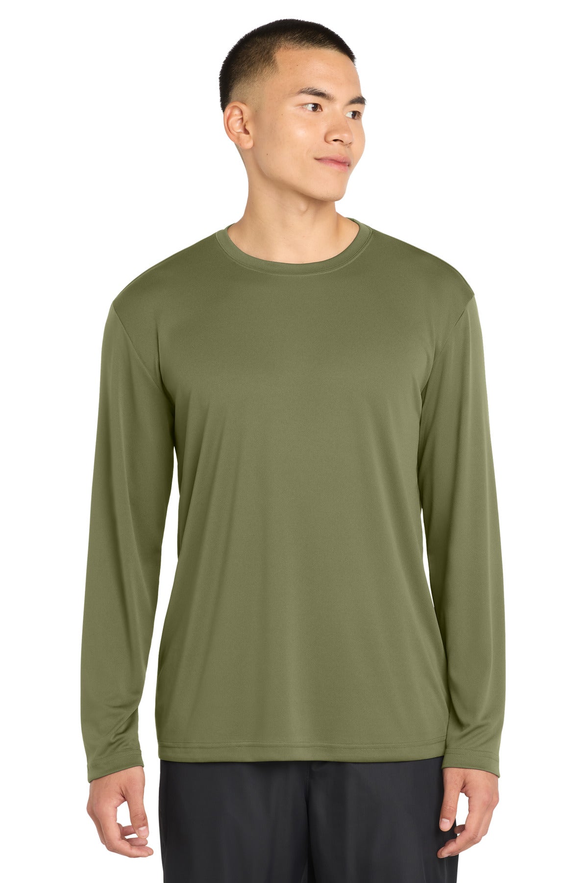 Sport-Tek Long Sleeve PosiCharge Competitor Tee - Olive Drab Green