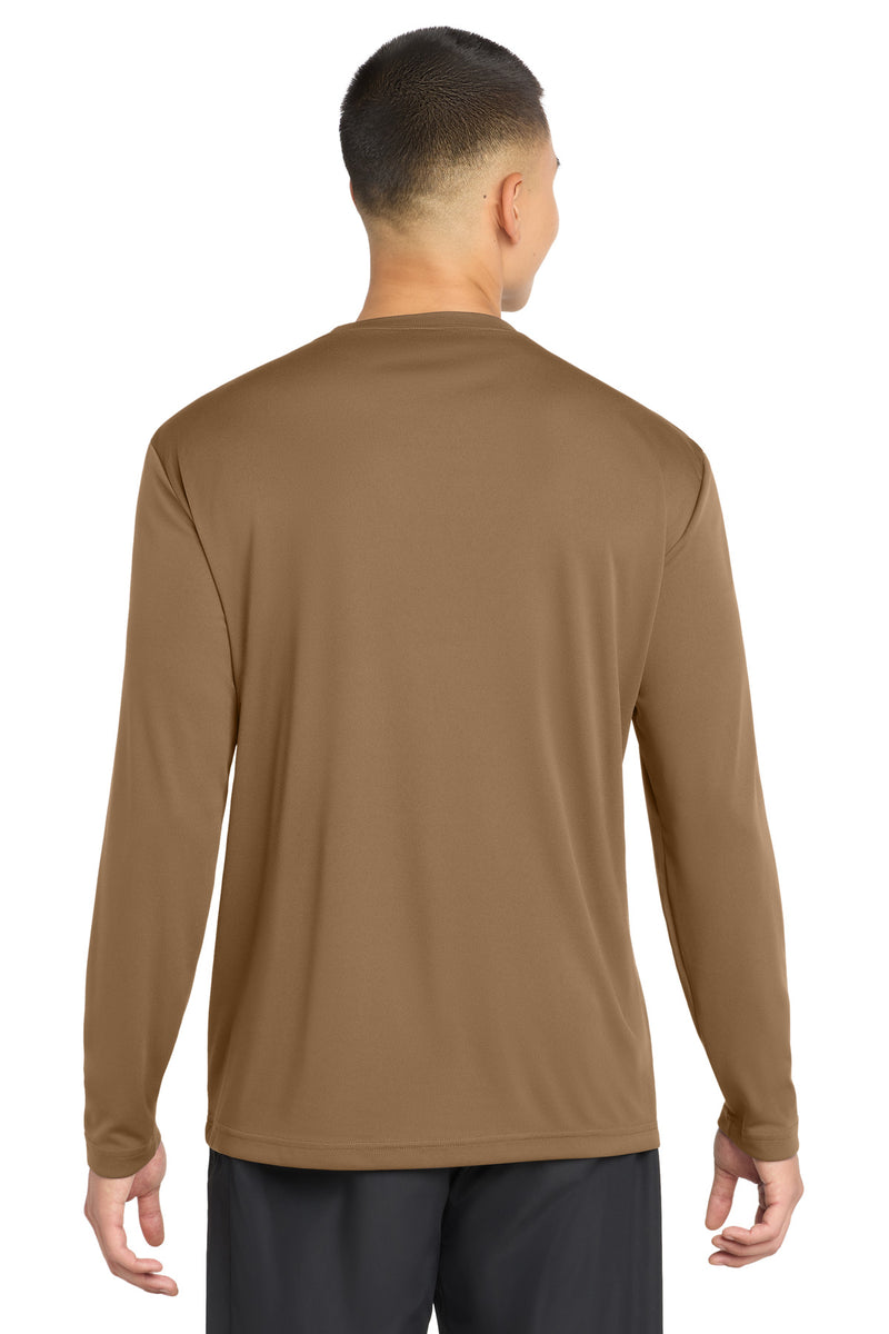 Sport-Tek Long Sleeve PosiCharge Competitor Tee - Woodland Brown