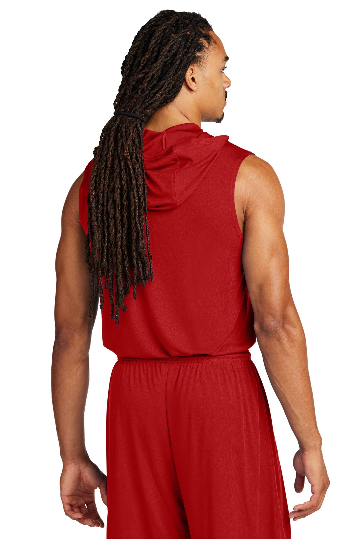 Sport-Tek Competitor Sleeveless Hoodie - Deep Red
