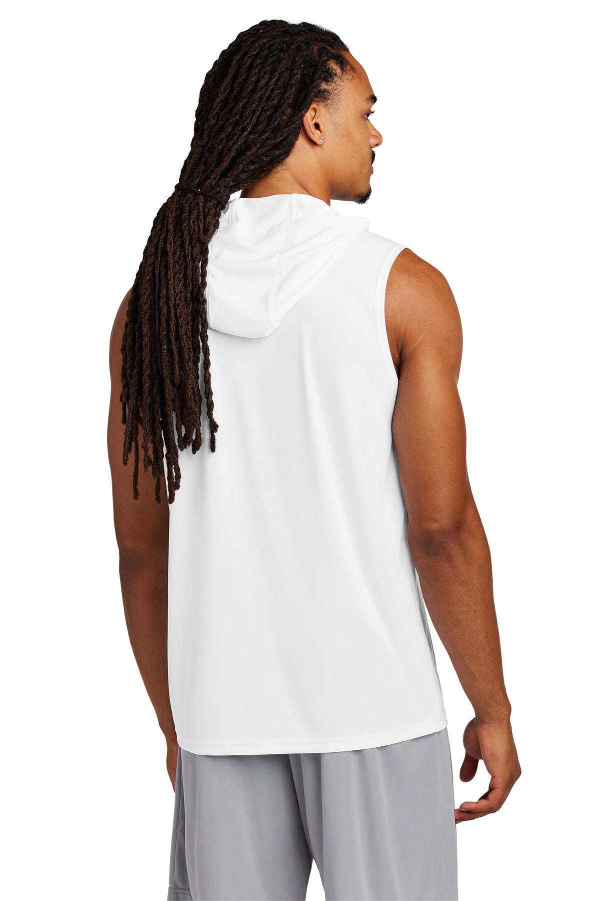 Sport-Tek Competitor Sleeveless Hoodie - White