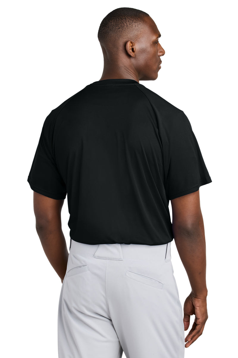 Sport-Tek PosiCharge Competitor 2-Button Henley - Black