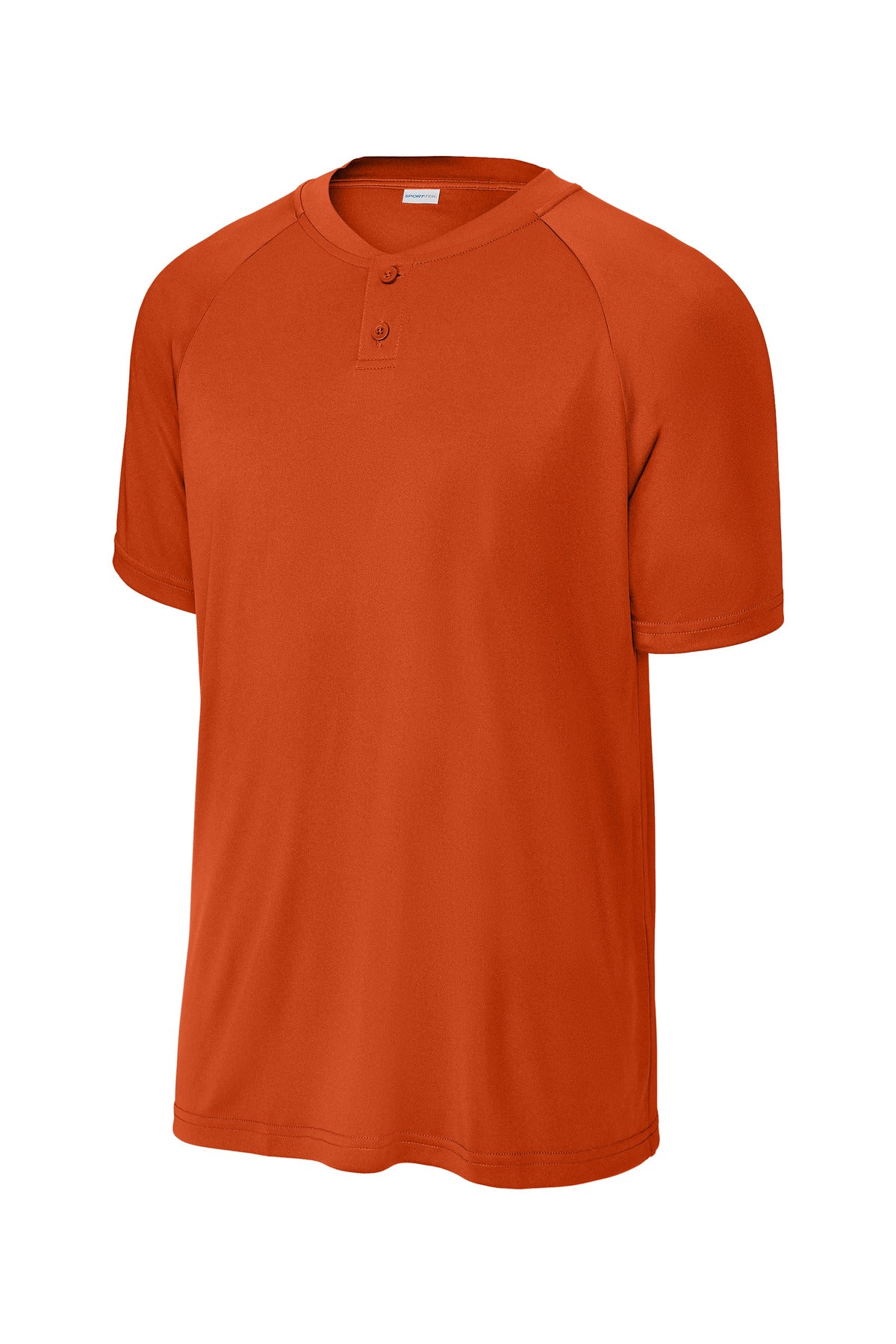 Sport-Tek PosiCharge Competitor 2-Button Henley - Deep Orange
