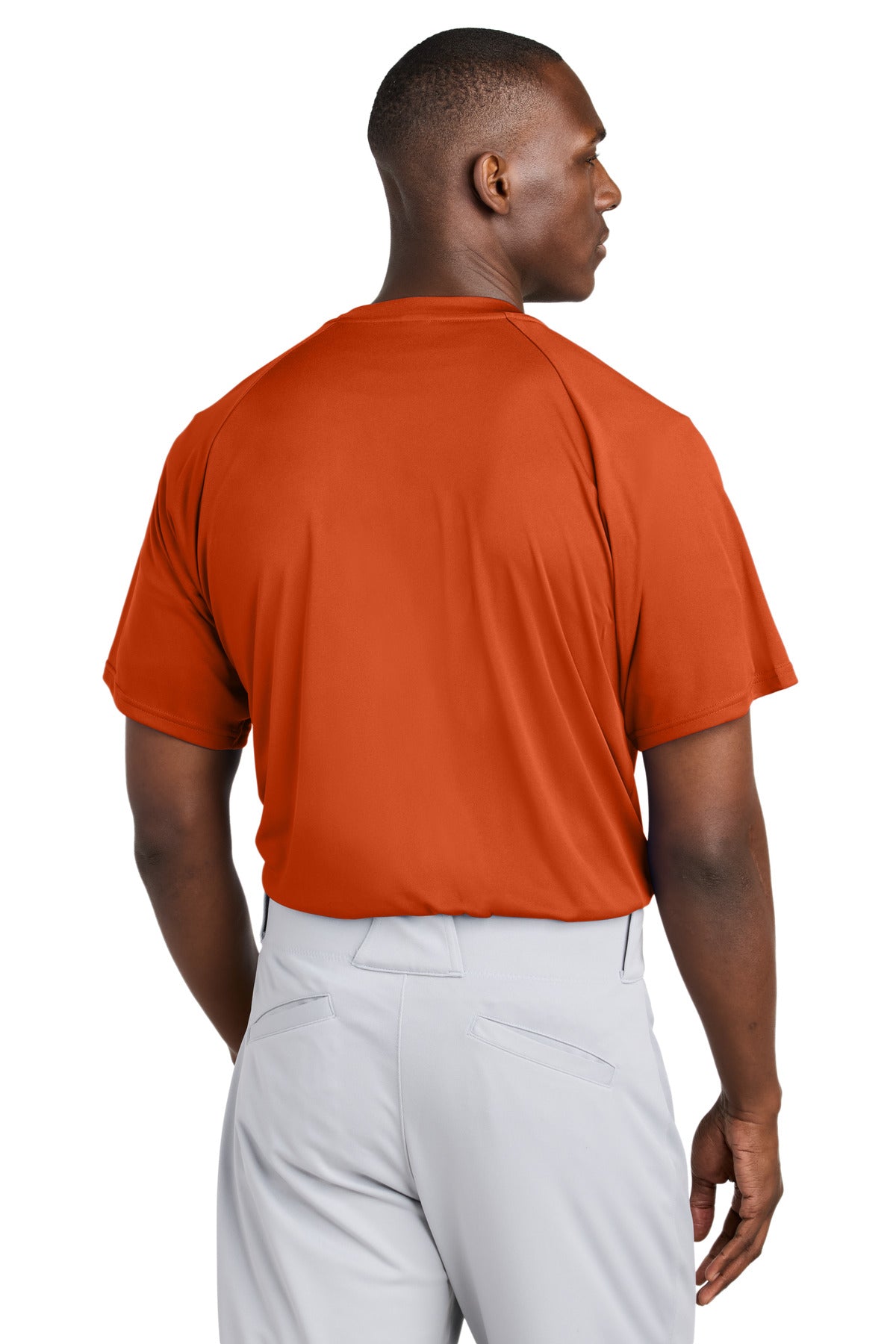 Sport-Tek PosiCharge Competitor 2-Button Henley - Deep Orange