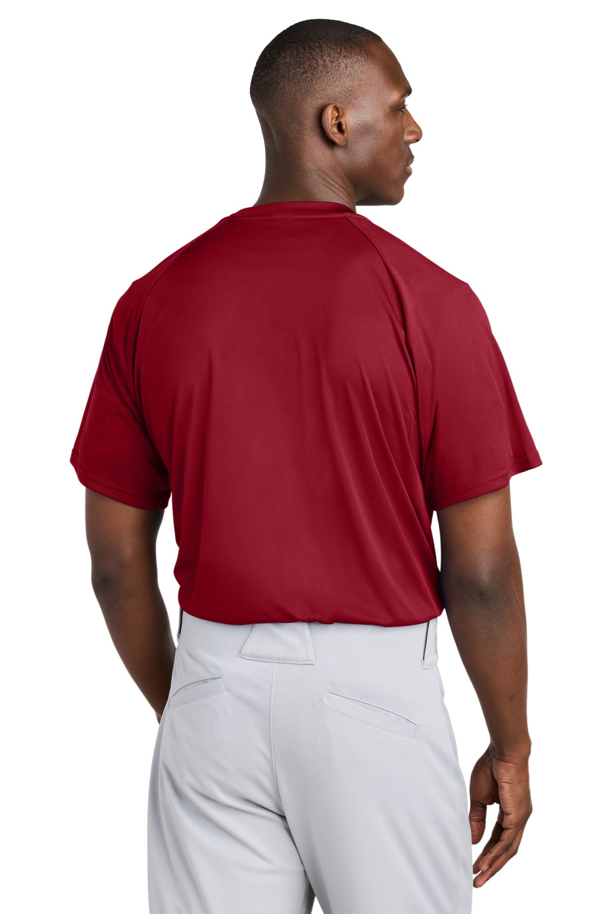 Sport-Tek PosiCharge Competitor 2-Button Henley - Deep Red