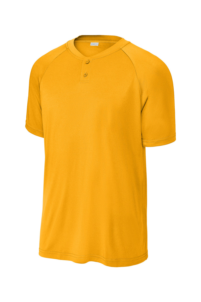 Sport-Tek PosiCharge Competitor 2-Button Henley - Gold