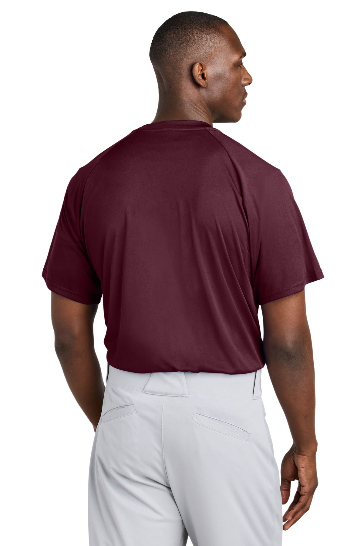 Sport-Tek PosiCharge Competitor 2-Button Henley - Maroon