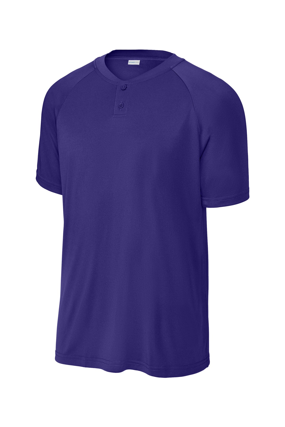 Sport-Tek PosiCharge Competitor 2-Button Henley - Purple