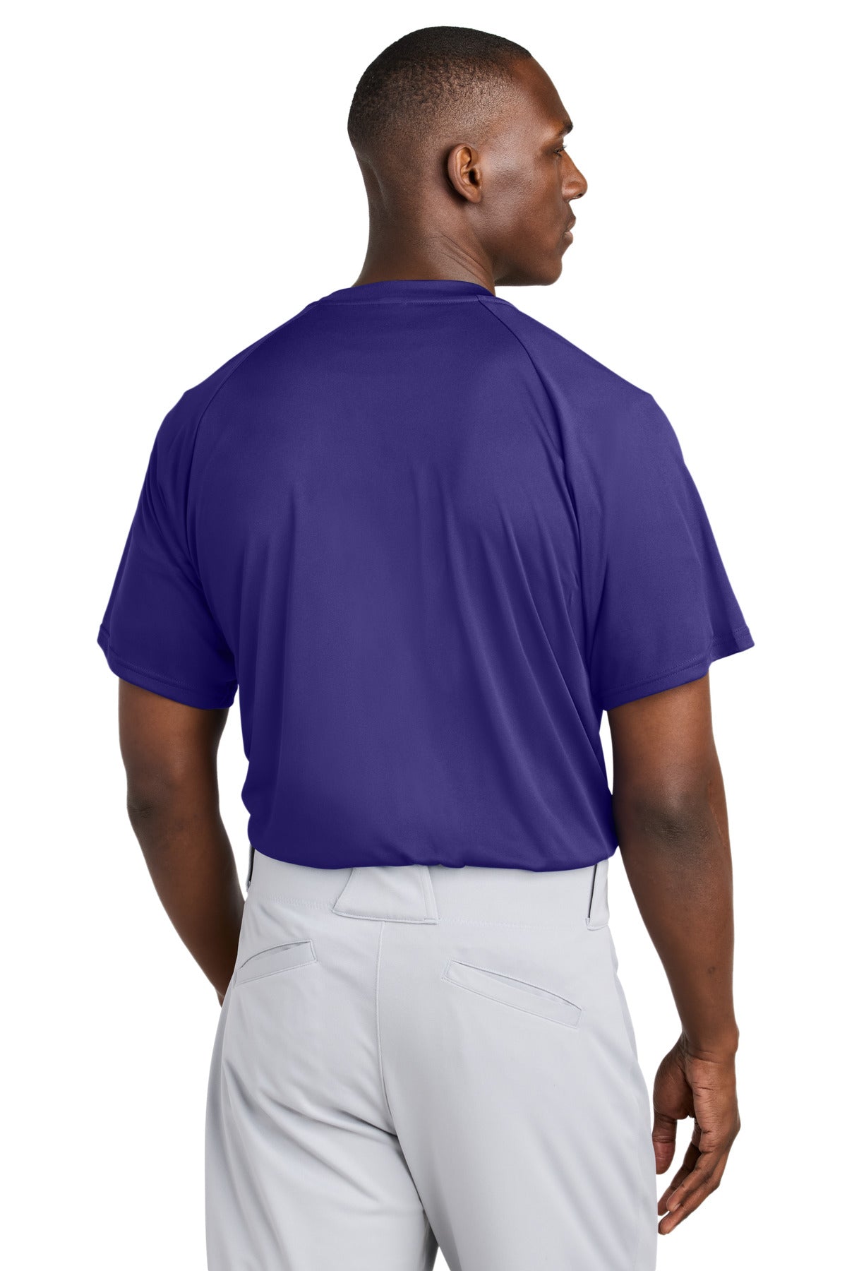 Sport-Tek PosiCharge Competitor 2-Button Henley - Purple