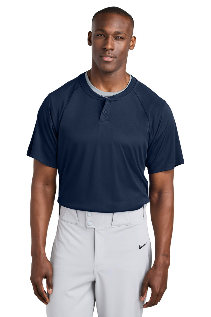 Sport-Tek PosiCharge Competitor 2-Button Henley - True Navy