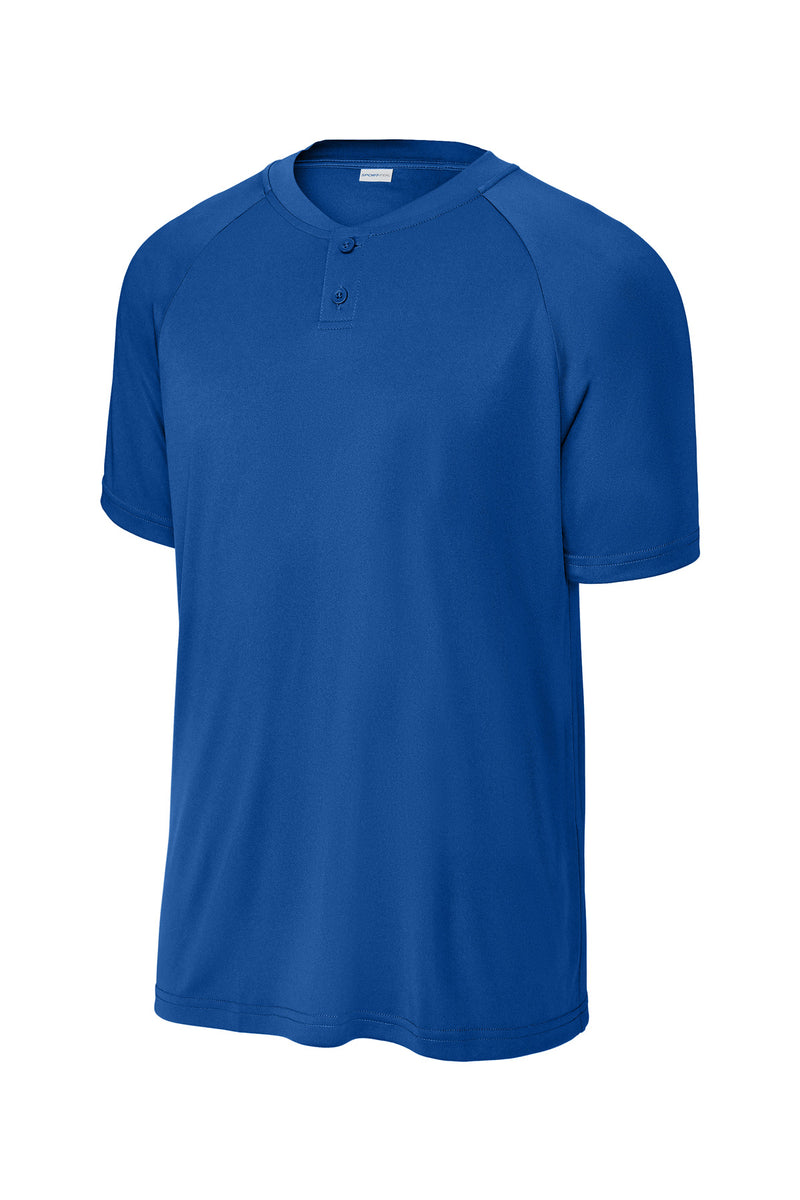 Sport-Tek PosiCharge Competitor 2-Button Henley - True Royal