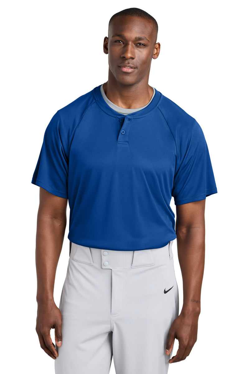 Sport-Tek PosiCharge Competitor 2-Button Henley - True Royal
