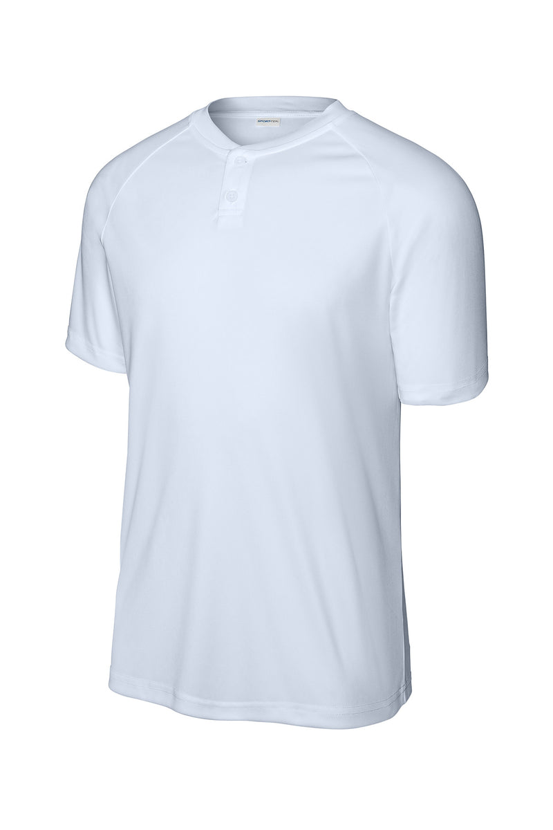 Sport-Tek PosiCharge Competitor 2-Button Henley - White