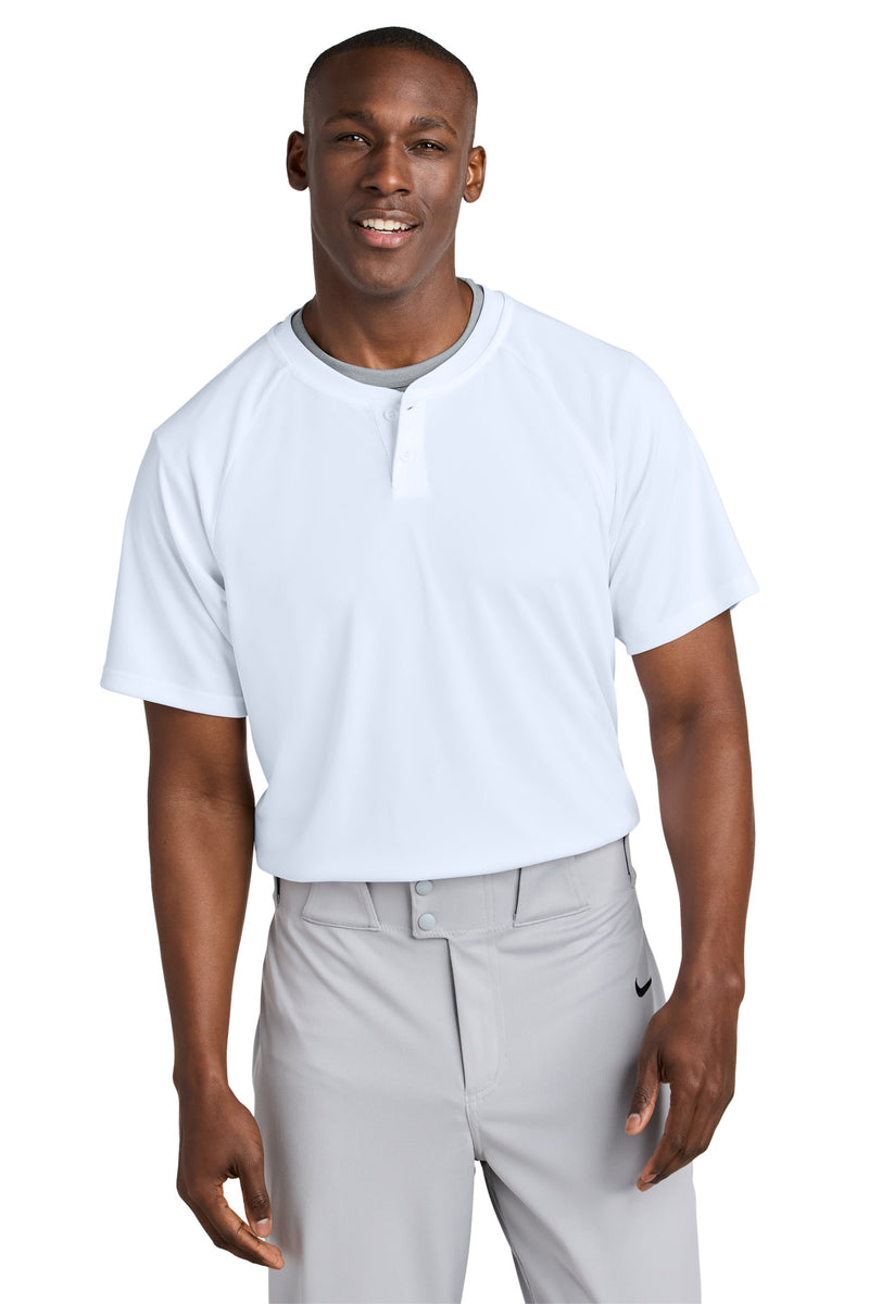 Sport-Tek PosiCharge Competitor 2-Button Henley - White