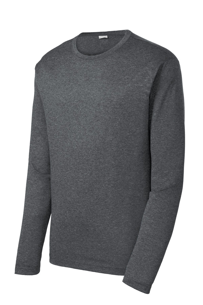 Sport-Tek Long Sleeve Heather Contender Tee - Graphite Heather