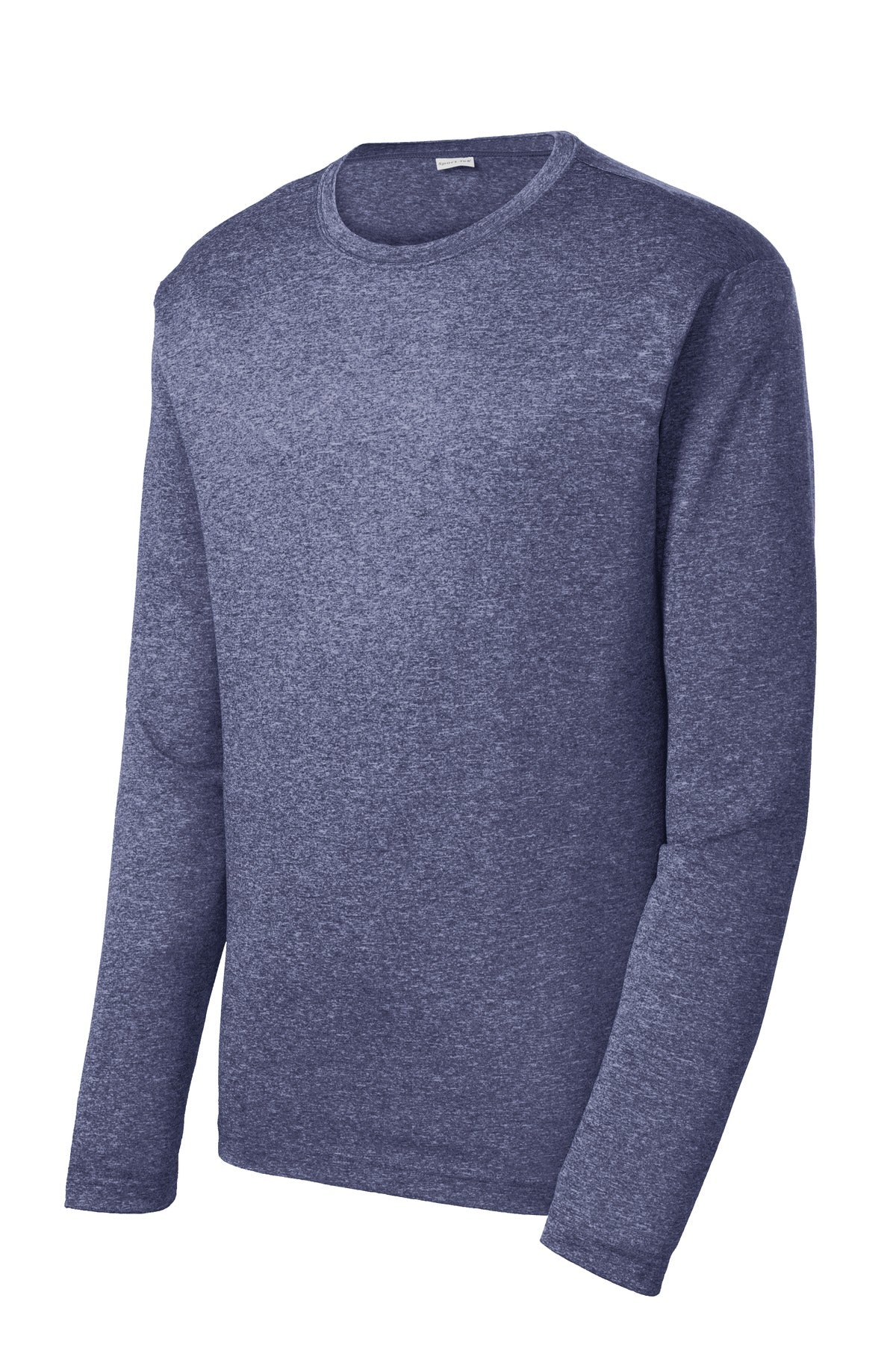 Sport-Tek Long Sleeve Heather Contender Tee - True Navy Heather