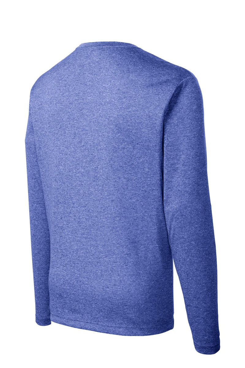 Sport-Tek Long Sleeve Heather Contender Tee - True Royal Heather