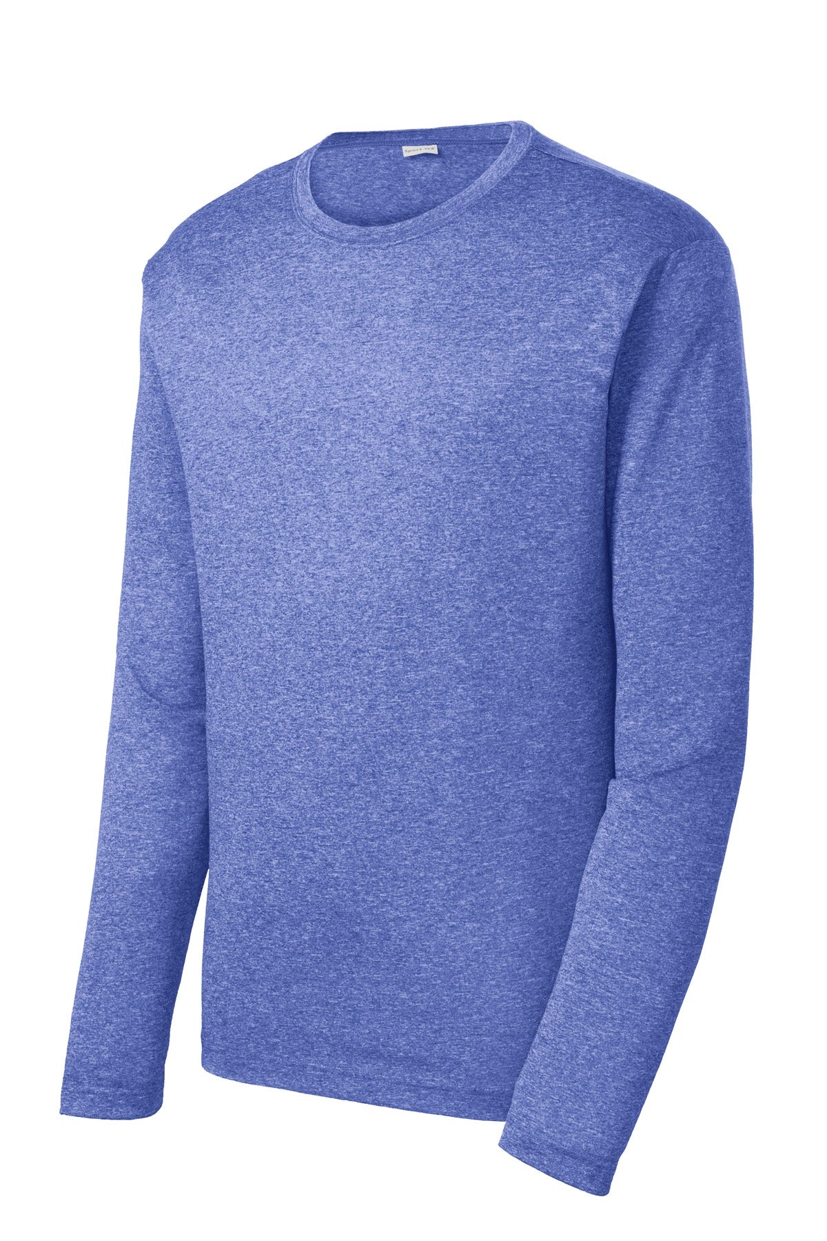 Sport-Tek Long Sleeve Heather Contender Tee - True Royal Heather