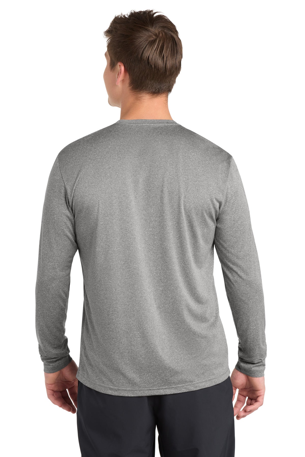 Sport-Tek Long Sleeve Heather Contender Tee - Vintage Heather