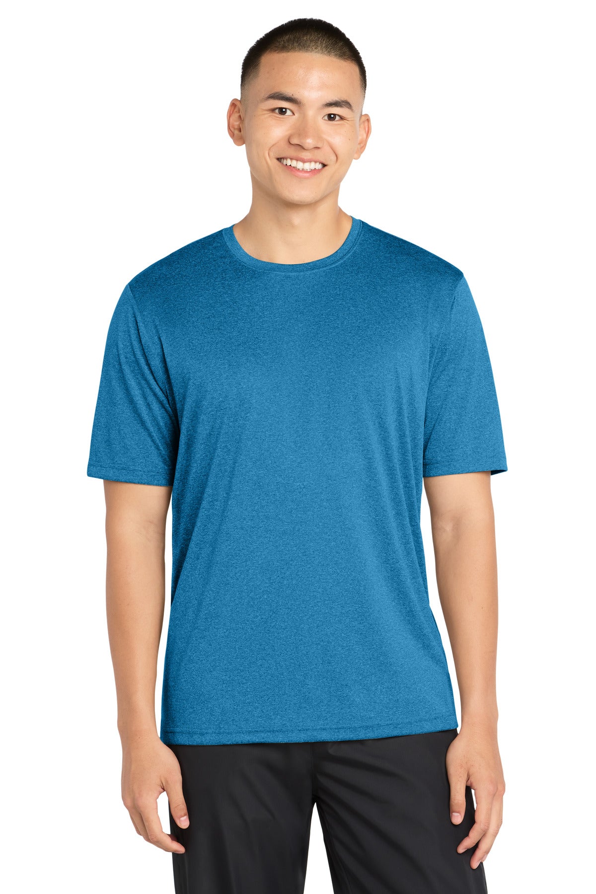Sport-Tek Heather Contender Tee - Blue Wake Heather