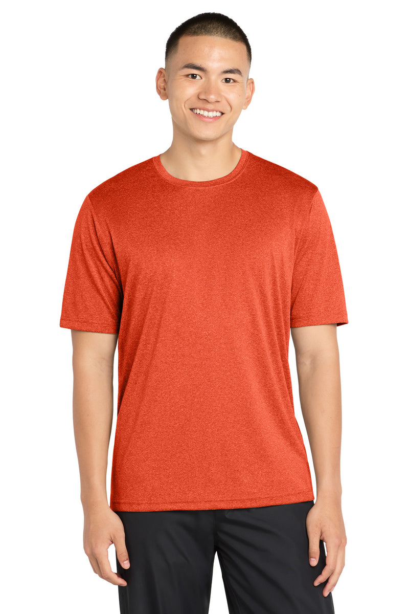 Sport-Tek Heather Contender Tee - Deep Orange Heather