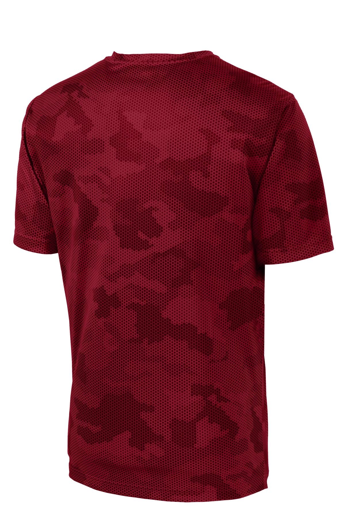 Sport-Tek CamoHex Tee - Deep Red