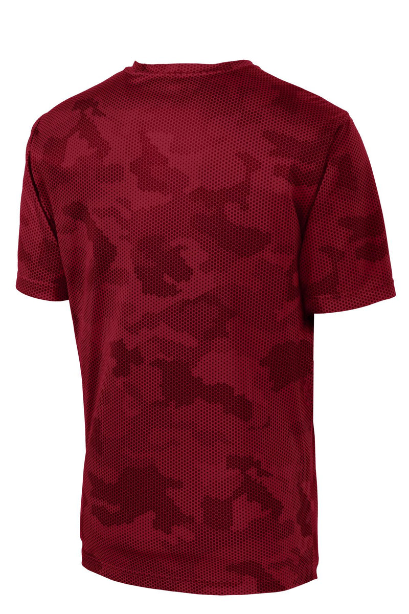 Sport-Tek CamoHex Tee - Deep Red