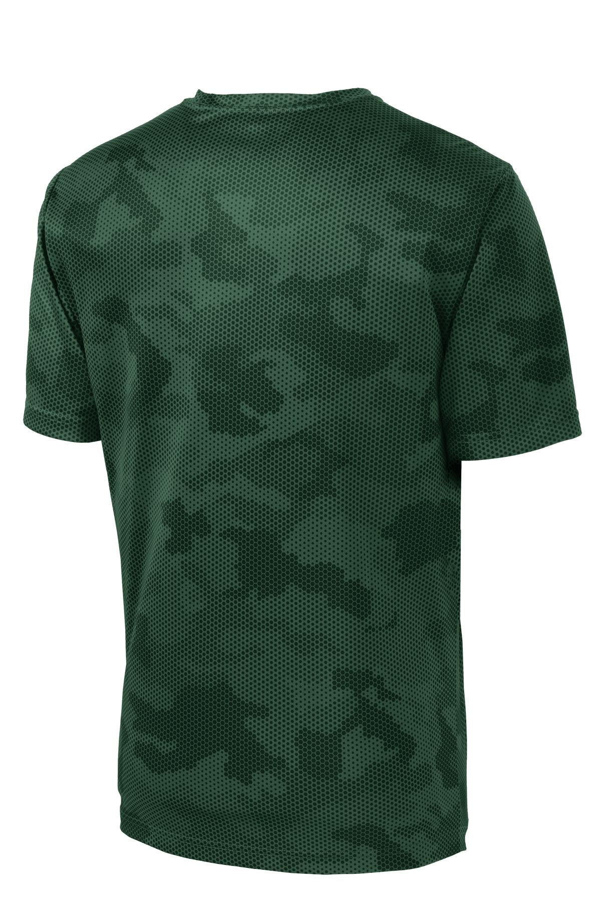 Sport-Tek CamoHex Tee - Forest Green