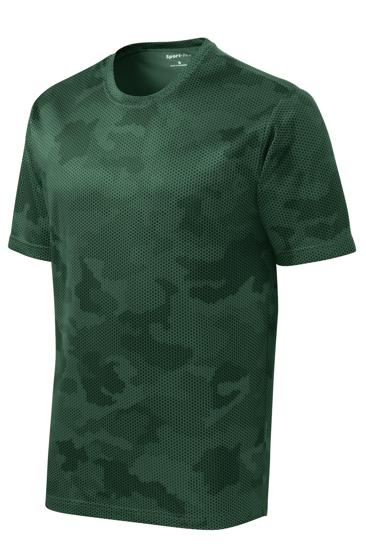 Sport-Tek CamoHex Tee - Forest Green