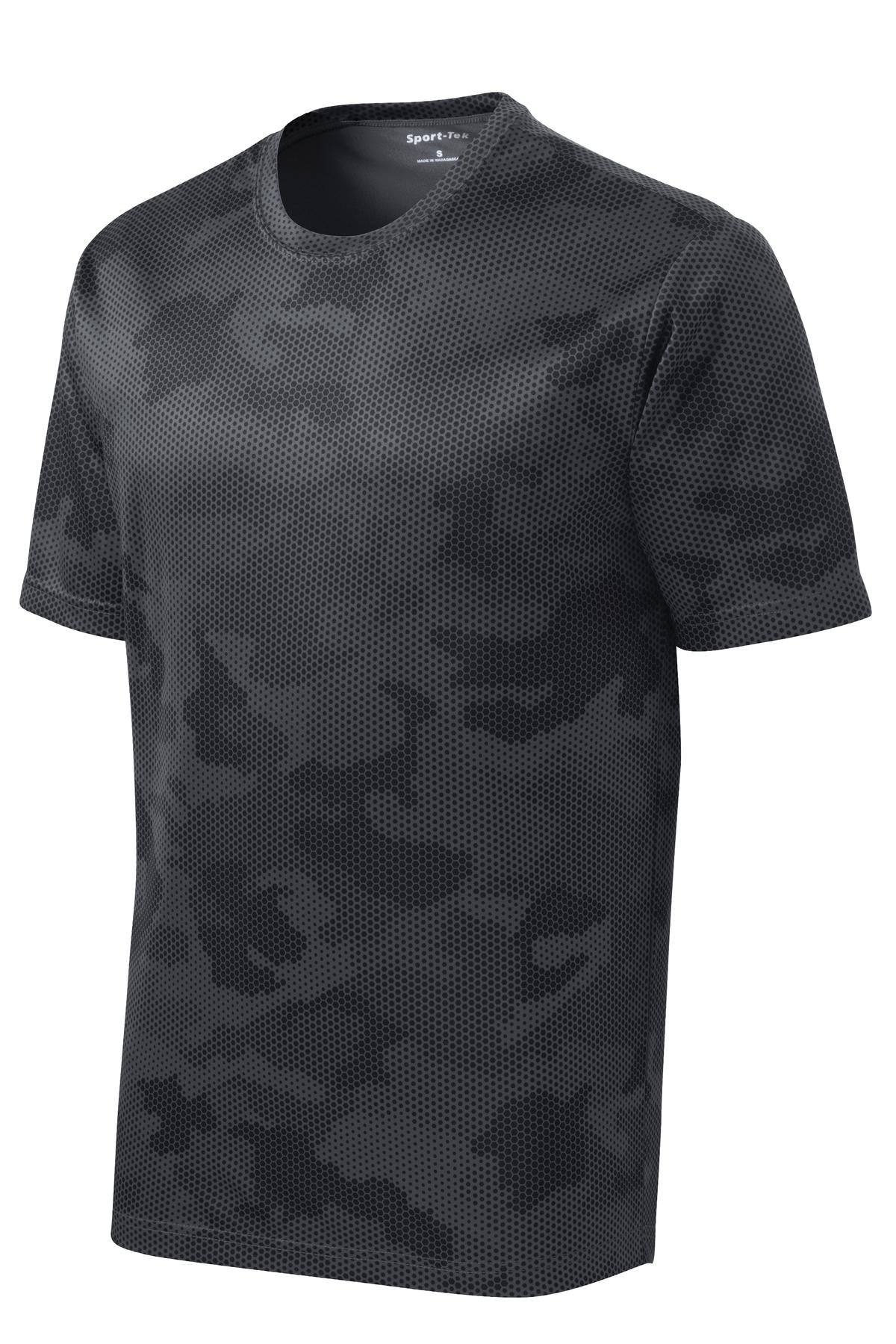 Sport-Tek CamoHex Tee - Iron Grey