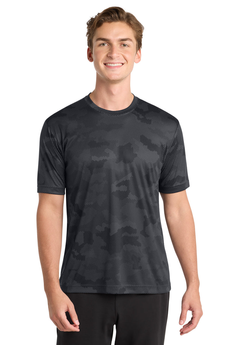 Sport-Tek CamoHex Tee - Iron Grey