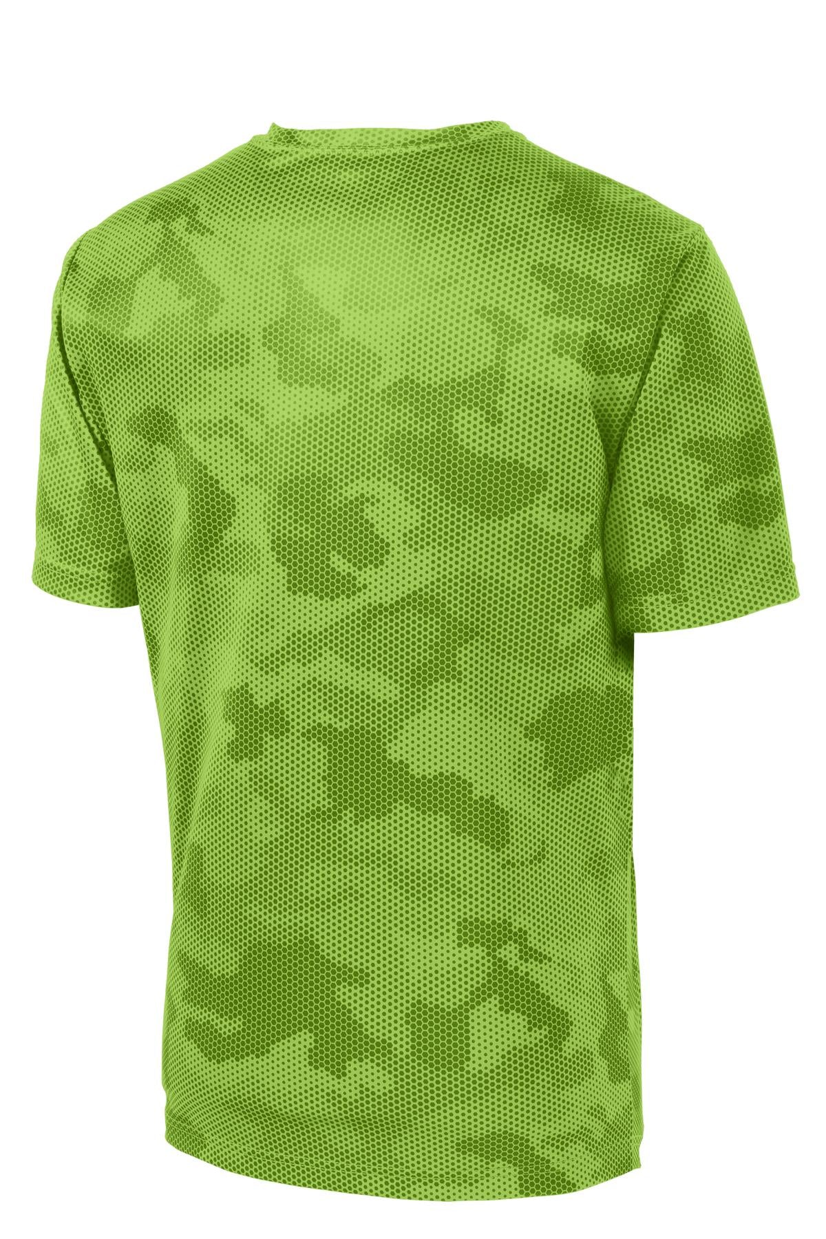 Sport-Tek CamoHex Tee - Lime Shock